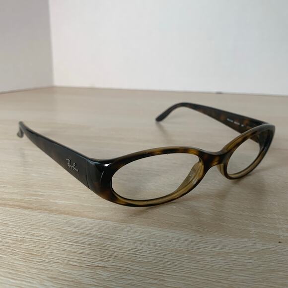 Ray-Ban RB2128 902/57 Wrap Oval Tortoise Shell Frames Only Made in Italy - Picture 1 of 8